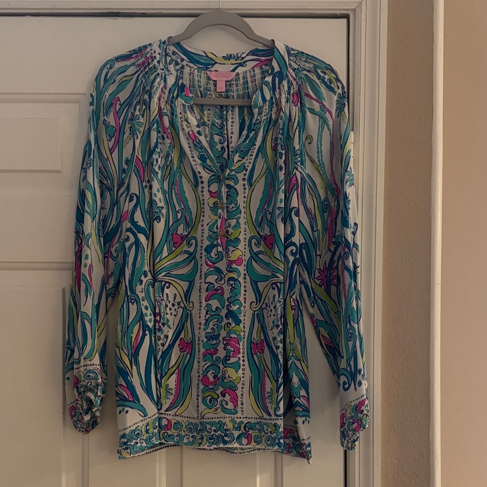 Lilly Pulitzer Multicolor Paisley Blouse